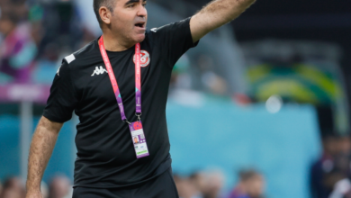 Tunisia's coach Jalel Kadri during the Qatar 2022 world cup