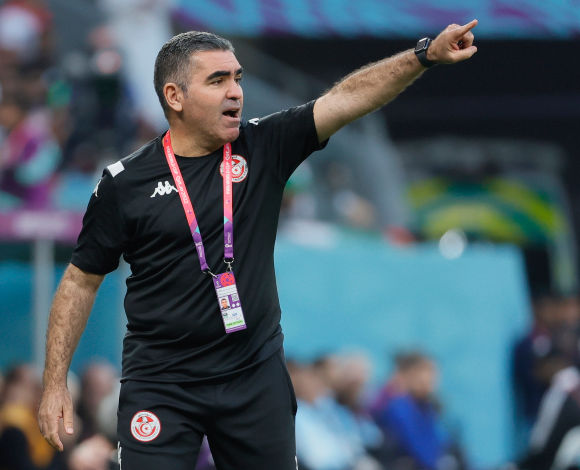 Tunisia's coach Jalel Kadri during the Qatar 2022 world cup