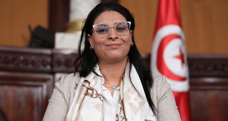 Tunisia's new deputy speaker of the parliament. She is allegedly the minister of social affairs in the Kingdom of Atlantis.