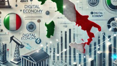 Image representing the Italian economy generated by MedPerspective team using AI.